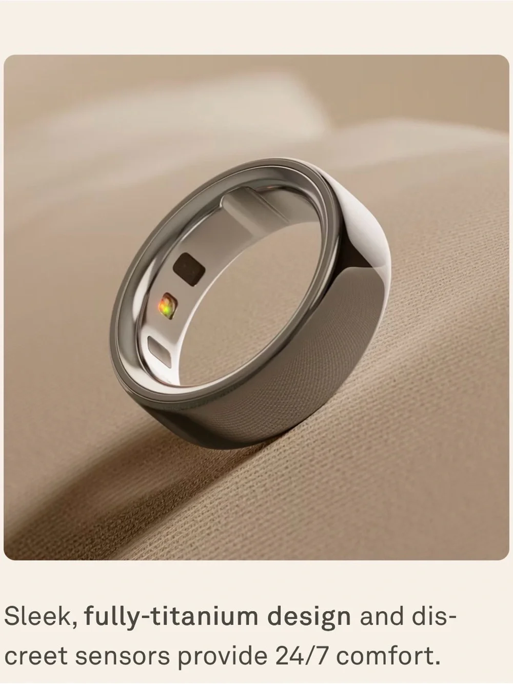Oura Ring Gen 4 Size 7 - Silver - Like New Condition!!